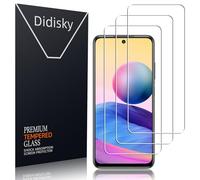 Didisky 3 Piezas Protector Pantalla para Xiaomi Redmi Note 10,Note 10 5G,Xiaomi POCO M5s, Cristal Templado 9H Dureza, Antihuellas, Sin Burbujas, Ultra Transparente, Ultra Resistente
