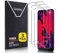 Didisky 3-Unidades Cristal Templado Protector de Pantalla para Huawei P20 Pro 6.1'' (no para Huawei P20 Lite,P20) Sin Burbujas, Fácil de Limpiar, 9H Dureza, Fácil de Instalar, Transparente