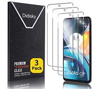 Didisky 3-Unidades Cristal Templado Protector de Pantalla para Motorola Moto G22, Antihuellas, Sin Burbujas, Fácil de Limpiar, 9H Dureza, Fácil de Instalar, Transparente