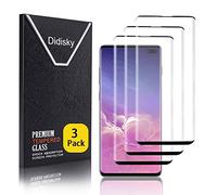 Didisky 3-Unidades Cristal Templado Protector de Pantalla para Samsung Galaxy S10 Plus, Antihuellas, Sin Burbujas, Fácil de Limpiar, 9H Dureza,Transparente