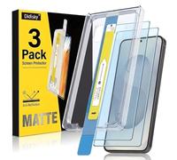 Didisky Paquete de 3 protectores de pantalla mate para Samsung Galaxy S24 Plus/S25 Plus, vidrio antirreflectante con kit de alineación automática para una instalación impecable sin burbujas