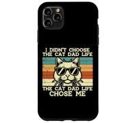 Didn'T Choose Cat Dad Life Chose Me Chose Me Funny Fur Papa Daddy Men Carcasa para iPhone 11 Pro MAX