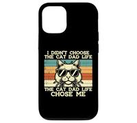 Didn'T Choose Cat Dad Life Chose Me Chose Me Funny Fur Papa Daddy Men Carcasa para iPhone 12/12 Pro