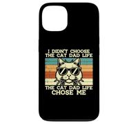 Didn'T Choose Cat Dad Life Chose Me Chose Me Funny Fur Papa Daddy Men Carcasa para iPhone 13
