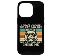 Didn'T Choose Cat Dad Life Chose Me Chose Me Funny Fur Papa Daddy Men Carcasa para iPhone 13 Pro