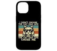 Didn'T Choose Cat Dad Life Chose Me Chose Me Funny Fur Papa Daddy Men Carcasa para iPhone 14