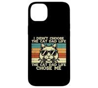 Didn'T Choose Cat Dad Life Chose Me Chose Me Funny Fur Papa Daddy Men Carcasa para iPhone 14 Plus