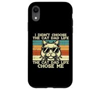 Didn'T Choose Cat Dad Life Chose Me Chose Me Funny Fur Papa Daddy Men Carcasa para iPhone XR