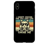 Didn'T Choose Cat Dad Life Chose Me Chose Me Funny Fur Papa Daddy Men Carcasa para iPhone XS MAX