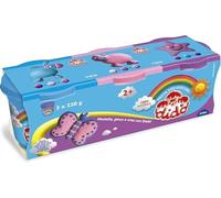 Didò Tres latas de 220 g cada una Morado Rosa y Cian Multicolor