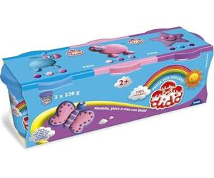 Didò Tres latas de 220 g cada una Morado Rosa y Cian Multicolor