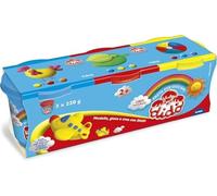 Didò Plastilina 390460 – 3 tarros de 220 g (azul, rosa y amarillo)