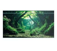 Didooou Fondo de acuario de paisaje natural, fondo de acuario, pegatinas de acuario boutique, 30 cm, 40 cm, 50 cm, 60 cm, 80 cm (bosque acuático-1, 30 x 70 cm)