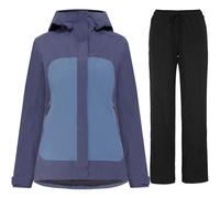 Didriksons Grit conjunto de lluvia, mujer, azul/negro