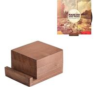 DIDUDIDU Porta Dischi in Vinile in Legno - Supporto Vinili da Tavolo Minimalista ed Elegante - Espositore Copertine Album in Riproduzione - Compatibile con CD e LP - Marrone