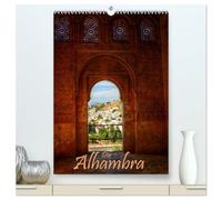 Die Alhambra (hochwertiger Premium Wandkalender 2026 DIN A2 hoch), Kunstdruck in Hochglanz: Die Alhambra - Der faszinierende Sultanpalast in Granada