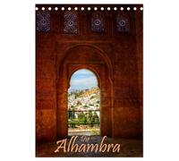 Die Alhambra (Tischkalender 2026 DIN A5 hoch), CALVENDO Monatskalender: Die Alhambra - Der faszinierende Sultanpalast in Granada