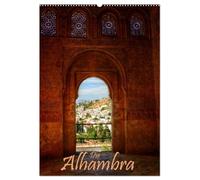 Die Alhambra (Wandkalender 2026 DIN A2 hoch), CALVENDO Monatskalender: Die Alhambra - Der faszinierende Sultanpalast in Granada