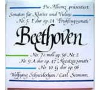 Die Allianz präsentiert: Beethoven Sonaten für Klavier und Violine(12" Vinyl Double LP)(1989)(Deutsche Grammophon 431194-1)