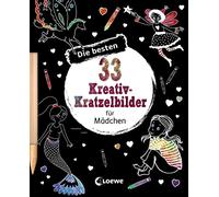 Die besten 33 Kreativ-Kratzelbilder für Mädchen: Kritz-Kratz-Beschäftigung für Kinder ab 5 Jahre