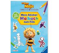 La abeja Maya: Mi libro para colorear con pegatinas de la película – Ravensburger