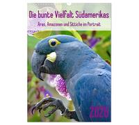Die bunte Vielfalt Südamerikas - Aras, Amazonen und Sittiche im Portrait (Wandkalender 2026 DIN A3 hoch), CALVENDO Monatskalender: Bezaubernede Portraits farbenprächtiger Papageien