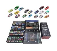 Die Cast Cars - Metal 37cm, Toy Car Set, 48pcs Pull Back Action | Built-in Garage Storage Durable Design, Racing Car Toys, Pull Back Cars For Kids Play, Classroom Rewards, Birthday , Party Favors
