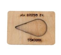 Die de corte de cuero, herramienta de perforación de acero con alto contenido de carbono con base de madera de bricolaje de bricolaje para el cortador de troquel para el cinturón