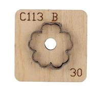 Die de cuero de flores, para cortar precisos con cuero, las formas de diseño de cortador de manualidades ideales para la artesanía hecha a mano decoraciones de llavero de bolsas (30 mm)