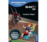 Die drei ??? Kids, Bücherhelden 2. Klasse, Vorsicht, Ninjas!: Gut lesen können - Kinderbuch für Erstleser ab 7 Jahren - Spannende Detektivgeschichten mit Justus, Peter und Bob