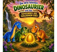 Die drei kleinen Dinosaurier und das Geheimnis des goldenen Eies: Dinogeschichte für Kinder - Kurze Geschichte - ab 3 Jahren - mit Ausmalbildern