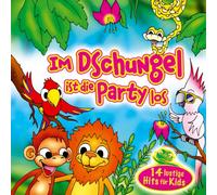 die Dschungelkids - Im Dschungel ist die Party los; 14 lustige Hits für Kids; Incl. Texte zum Mitsingen; Leo Löwe; Alles Banana; Der Superstar heißt Jaguar; Ein Uhu aus Peru; Winnetou der Kakadu; Im Nil im Nil da schwimmt ein Krokodil; Kinder; Kinderlieder