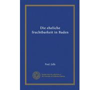 Die eheliche fruchtbarkeit in Baden