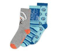 Difuzed Calcetines Die Eiskönigin Frozen Olaf – Pack de 3 Unisex Multicolor EU 35-38 70% algodón