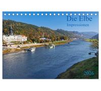 Die Elbe Impressionen (Tischkalender 2026 DIN A5 quer), CALVENDO Monatskalender: Eine Bilderreise entlang der Elbe von Sachsen bis an die Nordseeküste
