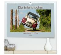 Die Ente ist sicher - Fahrspaß mit 2 CV Dolly (hochwertiger Premium Wandkalender 2026 DIN A2 quer), Kunstdruck in Hochglanz: Outdoor unterwegs mit Kultauto Ente