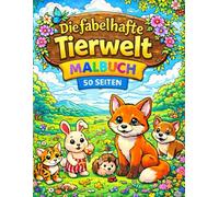 Die fabelhafte Tierwelt: Malbuch für Kinder mit süßen Tieren aus der fabelhaften Tierwelt - 50 Seiten Ausmalspaß