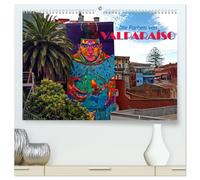 Die Farben von Valparaíso (hochwertiger Premium Wandkalender 2026 DIN A2 quer), Kunstdruck in Hochglanz: Die Farben und Wandmalereien von Valparaíso
