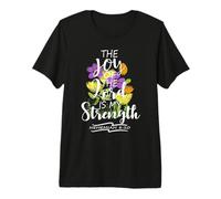 Die Freude Des Herrn ist Meine Stärke Pretty Floral Lettering Camiseta Premium