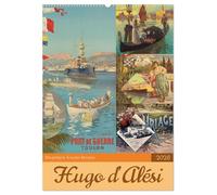 Die goldene Ära des Reisens (Wandkalender 2026 DIN A2 hoch), CALVENDO Monatskalender: Historische Reiseplakate von Hugo d'Alési - zeitlose Kunstwerke voller Fernweh und Nostalgie!