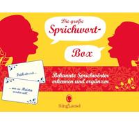 Singliesel GmbH Die große Sprichwort-Box: Bekannte Sprichwörter erkennen und ergänzen