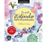 Die große Watercolor-Motivsammlung - 80 Bilder zum Fertigmalen: 2 Bücher im Set: Mit Grundlagen und Übungen - Alle Seiten zum Heraustrennen