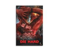 Die Hard Movie 1988 Poster Canvas Wandposter, Decoración, Pintura, Arte, Dormitorio, Salón, Oficina, Pinturas, Moderna Decoración del Hogar Arte de la Pared, Impresión de Imagen 24 x 36 pulgadas (60 x