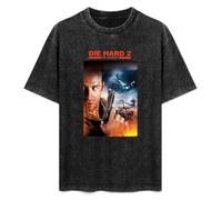 Die Hard Movie Poster Men's T-Shirt Unisex Black Cotton Print tee Shirts XXL