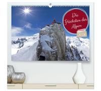 Die Höchsten der Alpen (hochwertiger Premium Wandkalender 2026 DIN A2 quer), Kunstdruck in Hochglanz: Faszinierende und gigantische Berge in den Ost,- Westalpen und den Dolomiten