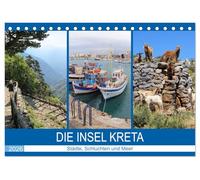 Die Insel Kreta - Städte, Schluchten und Meer (Tischkalender 2026 DIN A5 quer), CALVENDO Monatskalender: Die größte und schönste der griechischen Inseln