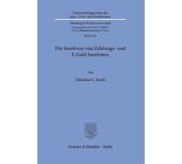 Die Insolvenz von Zahlungs- und E-Geld-Instituten