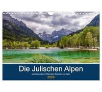 Die Julischen Alpen (Wandkalender 2026 DIN A4 quer), CALVENDO Monatskalender: Ein Streifzug durch das Dreiländereck Österreich, Slowenien und Italien