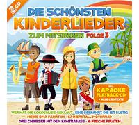 die Karaoke-Kids - Die schönsten Kinderlieder zum Mitsingen von Kindern gesungen; incl. Playback und aller Texte; Wer hat die Kokosnuss geklaut; Meine Oma fährt im Hühnerstall Motorrad; Eine Seefahrt die ist lustig; 10 freche Piraten; Drei Chinesen mit dem