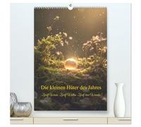 Die kleinen Hüter des Jahres (hochwertiger Premium Wandkalender 2027 DIN A2 hoch), Kunstdruck in Hochglanz: "In jeder Jahreszeit regt sich ein kleines ... Welten - zart, warm und still vor Magie."
